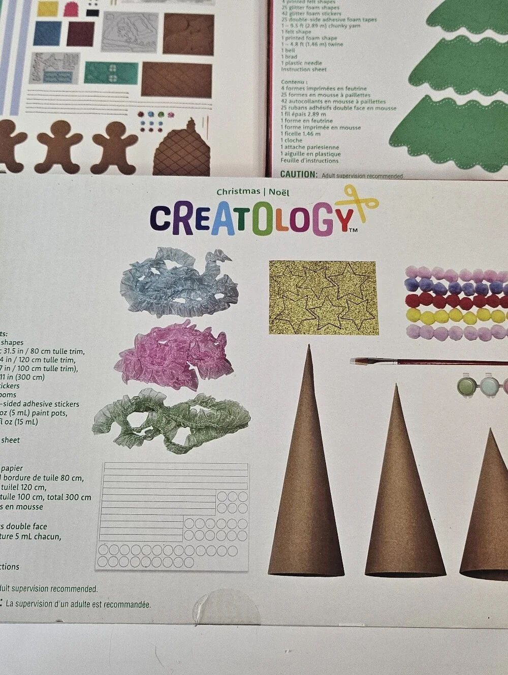 NEW Christmas Holiday Kids Crafts Felt Tree Gingerbread Houses